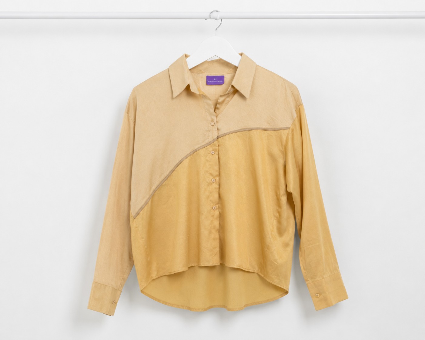 A Label Darshana Khetan cotton shirt on a hanger